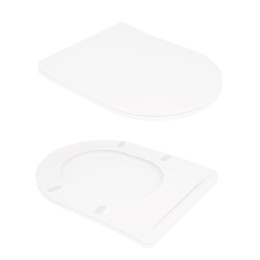 Унитаз-компакт Qtap Virgo QT18226092AW безободковый Ultra Quiet с сиденьем Soft Close пристенный