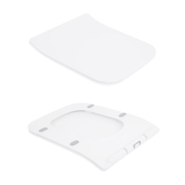 Підвісний унітаз Qtap Crow Rimless безободковий (QT05335170W) з сидінням Soft Close