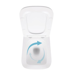 Підвісний унітаз Qtap Crow Ultra Quiet безободковий (QT05335171W) з сидінням Soft Close