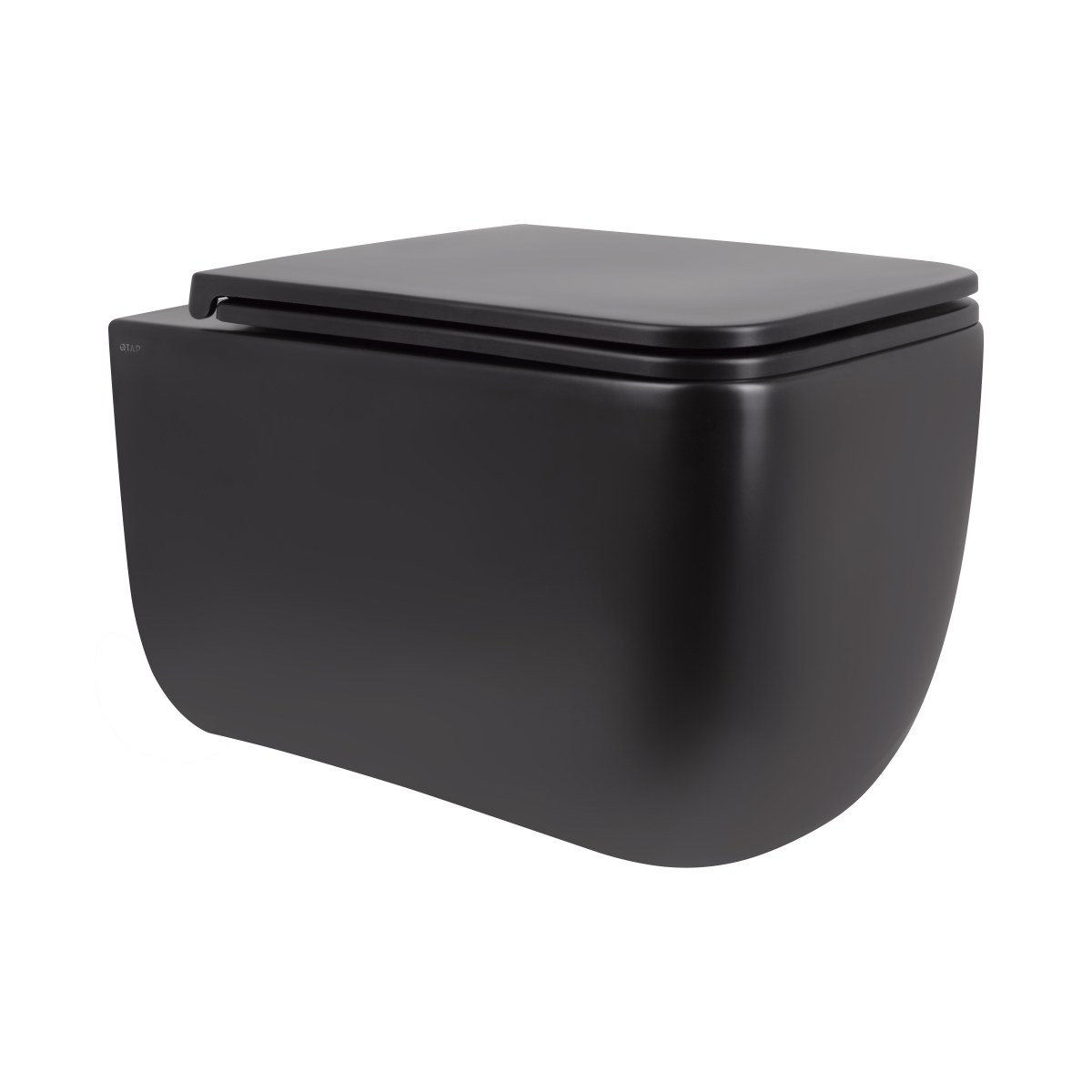 Підвісний унітаз Qtap Gemini чорний Ultra Quiet безободковий (QT2533076EUQMB) з сидінням Soft Close