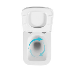 Підвісний унітаз Qtap Gemini Ultra Quiet безободковий (QTTAU26W49119) з сидінням Soft Close