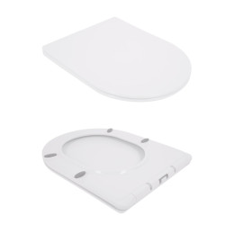 Підвісний унітаз Qtap Jay Rimless безободковий (QT07335176W) з сидінням Soft Close