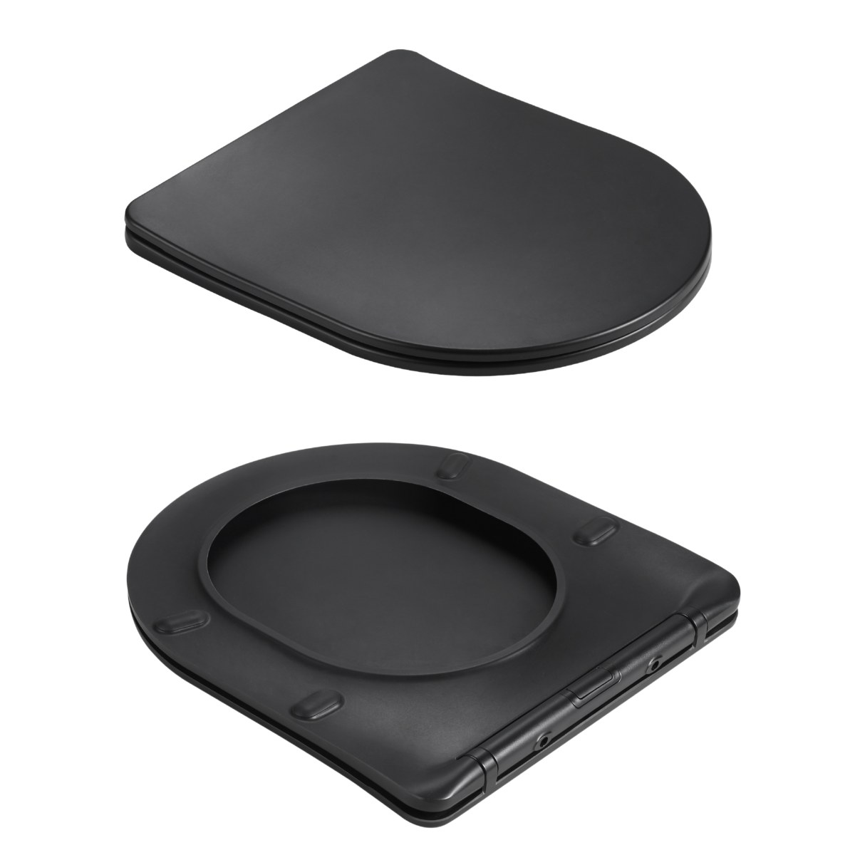 Підвісний унітаз Qtap Jay Ultra Quiet безободковий (QT07335177MB) з сидінням Soft Close