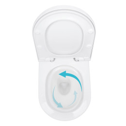 Підвісний унітаз Qtap Robin ML Ultra Quiet безободковий (QTROBML26W49621) з сидінням Soft Close
