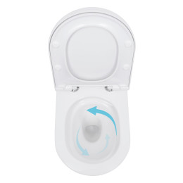 Підвісний унітаз Qtap Scorpio ML Ultra Quiet безободковий (QTSCOML26W49622) з сидінням Soft Close