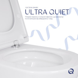 Підвісний унітаз Qtap Scorpio ML Ultra Quiet безободковий (QTSCOML26W49624) з сидінням Soft Close