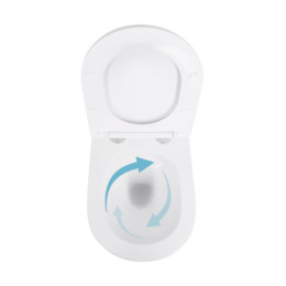 Подвесной унитаз Qtap Swan Ultra Quiet безободковый (QT16335179W) с сиденьем Soft Close