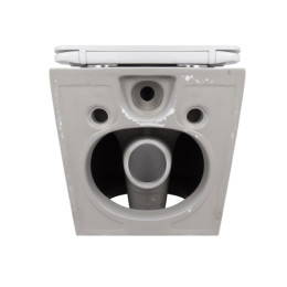 Подвесной унитаз Qtap Swan Ultra Quiet безободковый (QT16335179W) с сиденьем Soft Close