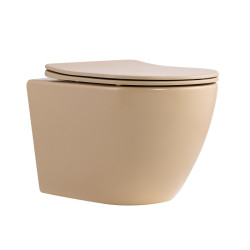 Qtap Robin унитаз подвесной Ultra Quiet Beige