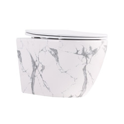 Qtap Robin унитаз подвесной Ultra Quiet Marble