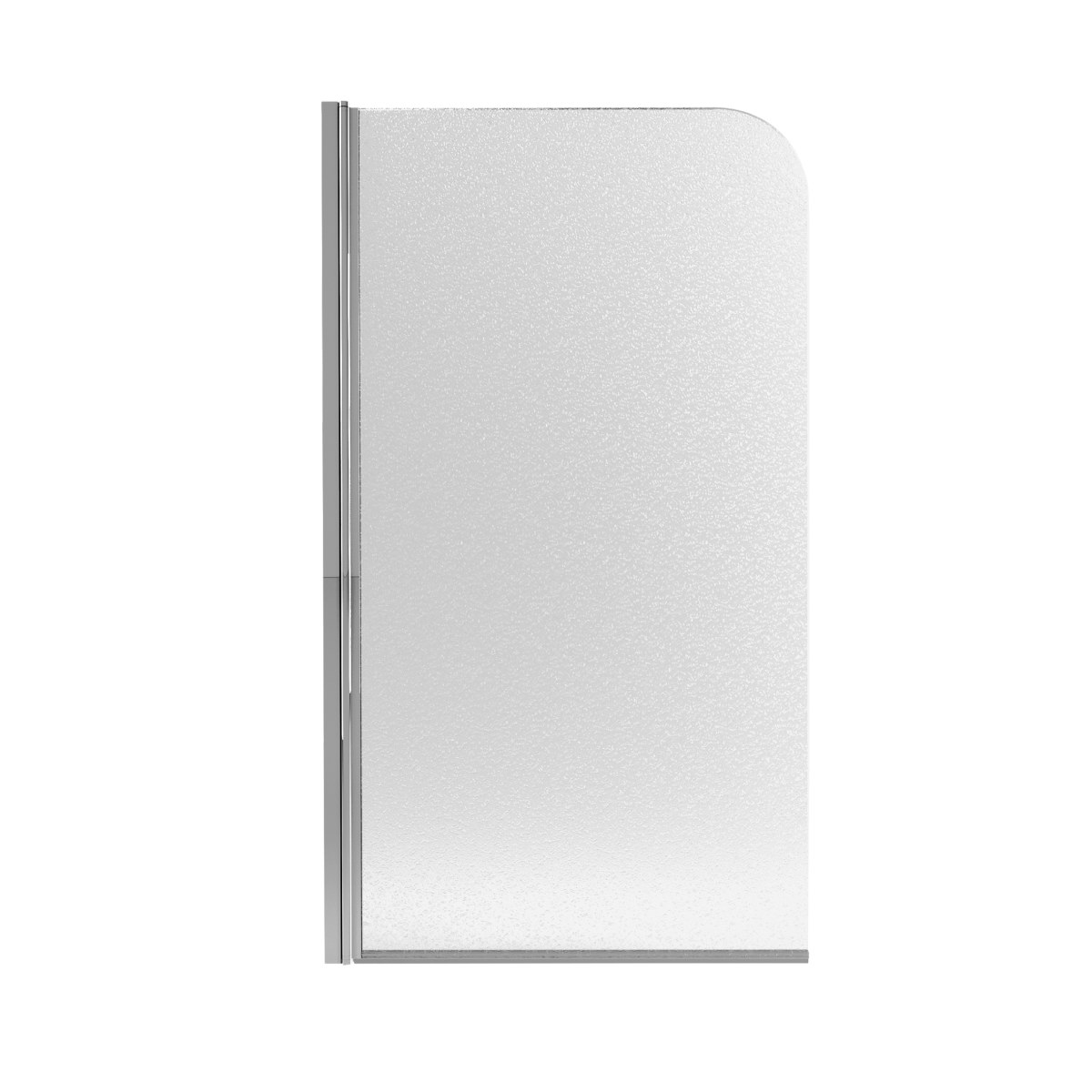 Шторка для ванны Qtap Standard (STDCRM407513APL) стеклянная 75х140 см матовая, левая, профиль хром
