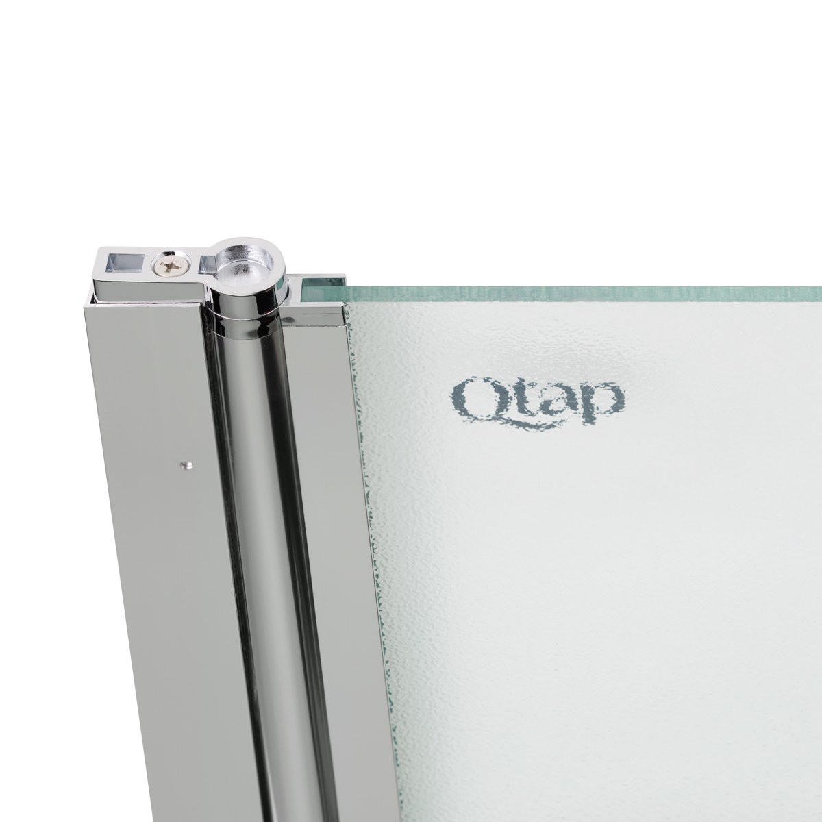 Шторка для ванны Qtap Standard (STDCRM407513APL) стеклянная 75х140 см матовая, левая, профиль хром