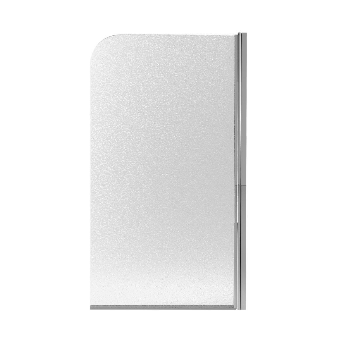 Шторка для ванны Qtap Standard (STDBLM407513APL) стеклянная 75х140 см матовая, правая, профиль хром