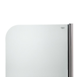 Шторка для ванны Qtap Standard (STDBLM407513APL) стеклянная 75х140 см матовая, правая, профиль хром