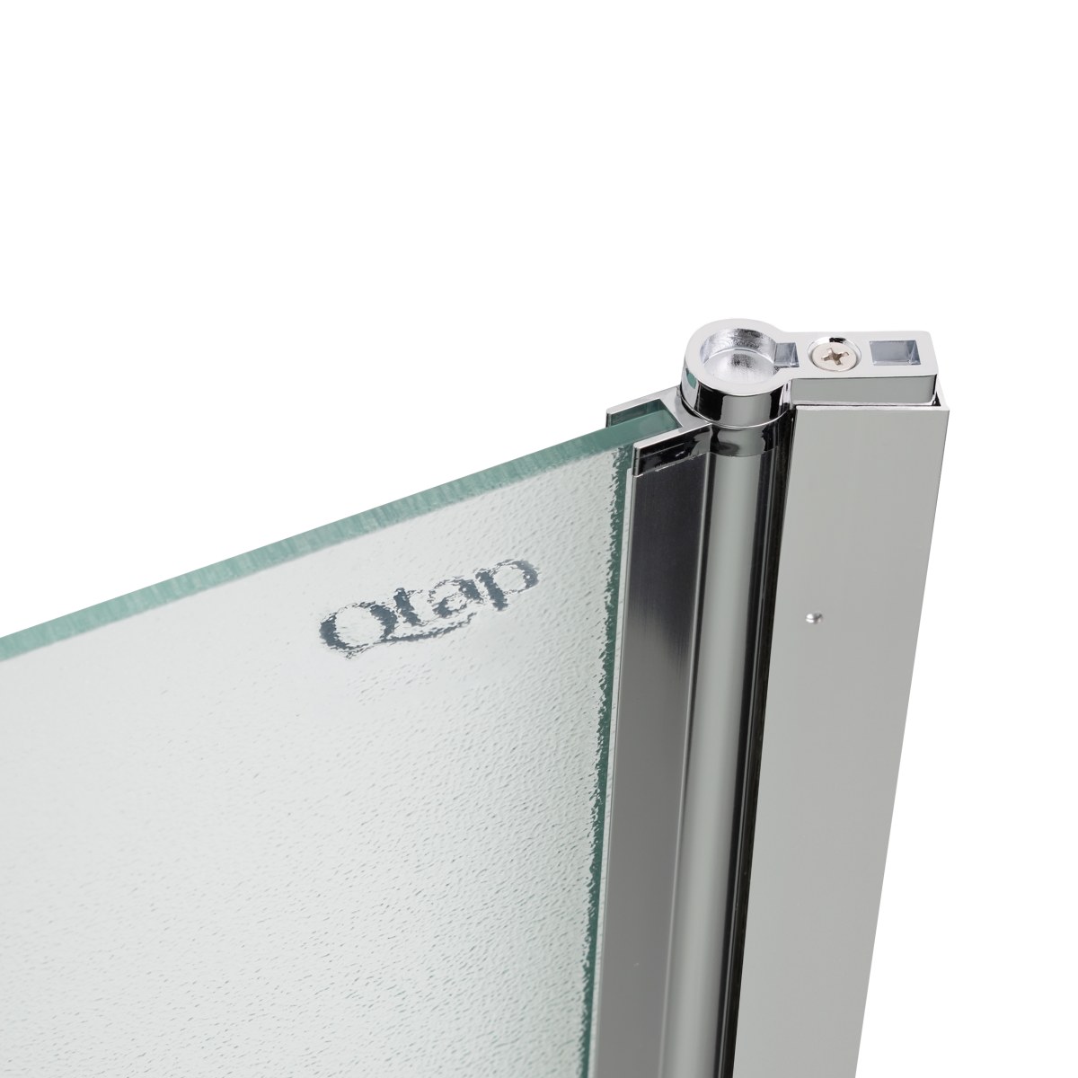 Шторка для ванны Qtap Standard (STDBLM407513APL) стеклянная 75х140 см матовая, правая, профиль хром