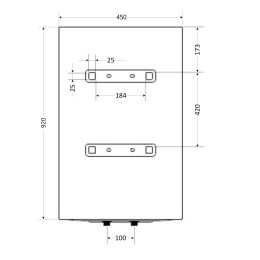 Бойлер Aquatronic Round W1004615 B4 100 л с мокрым ТЭНом 1,5 кВт, электрический, белый