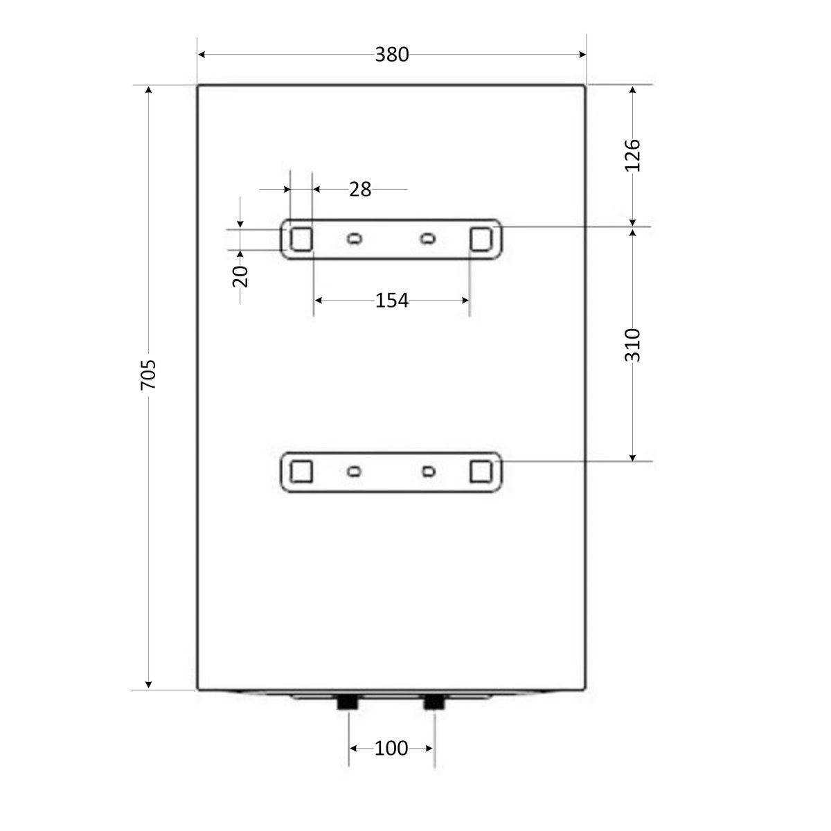 Бойлер Aquatronic Round W503815 B4 50 л с мокрым ТЭНом 1,5 кВт, электрический, белый