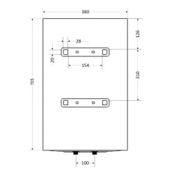 Бойлер Aquatronic Round W503815 B4 50 л с мокрым ТЭНом 1,5 кВт, электрический, белый