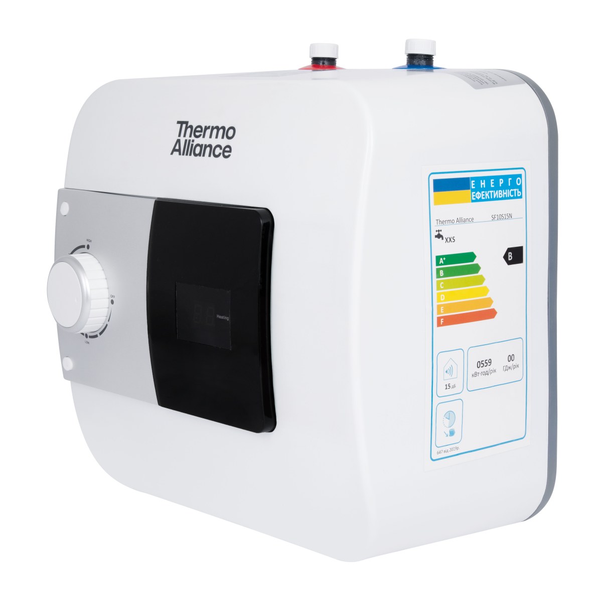 Бойлер Thermo Alliance SF10S15N под мойкой 10 л с мокрым ТЭНом 1,5 кВт, электрический, белый