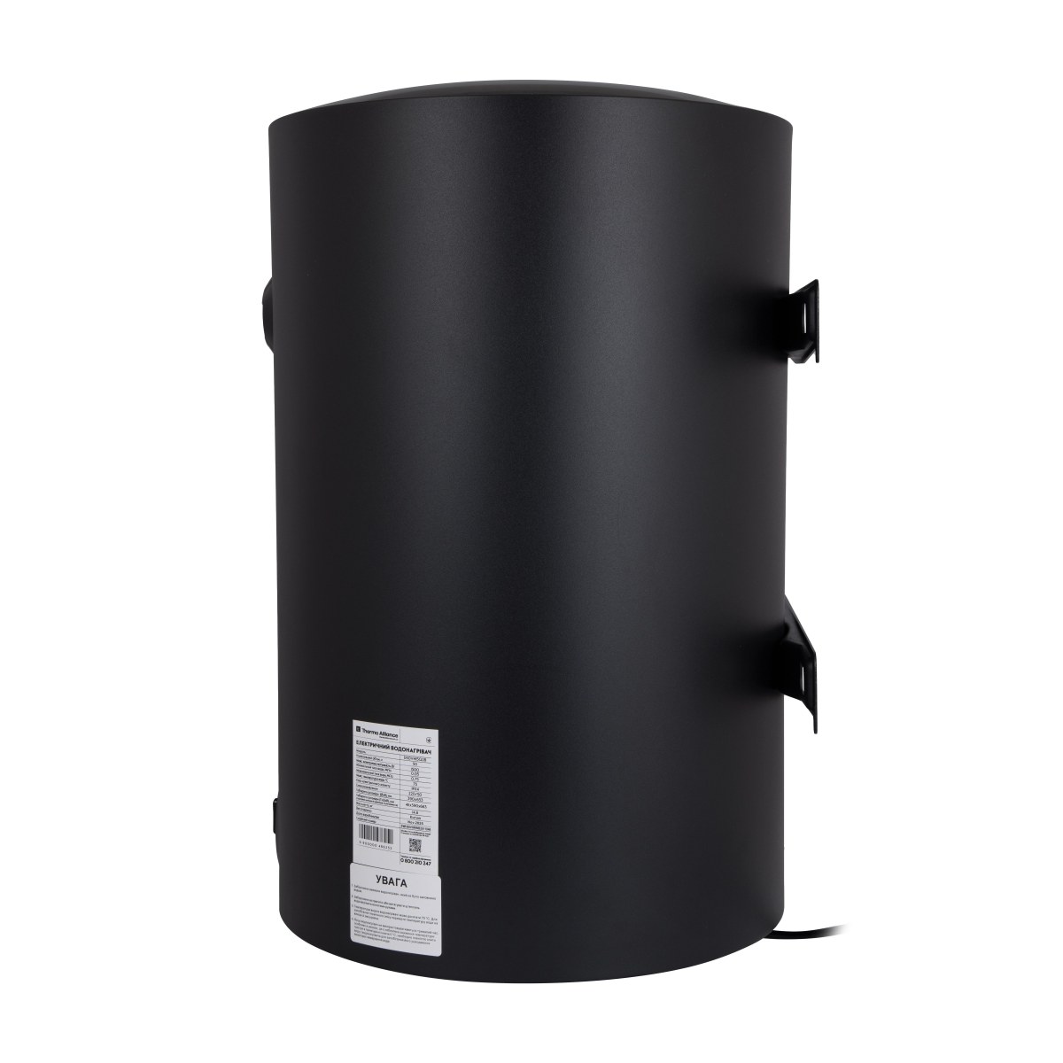 Бойлер Thermo Alliance D100VH15Q3В 100 л с мокрым ТЭНом 1,5 кВт, электрический, чёрный