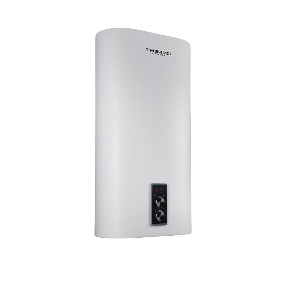 Бойлер Thermo Alliance DT100V20GPD2 плоский 100 л с мокрым ТЭНом 2,0 кВт, вертикальный, белый