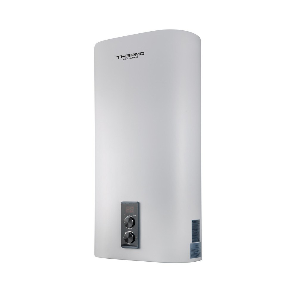 Бойлер Thermo Alliance DT100V20GPDD2 плоский 100 л с сухим ТЭНом 2,0 кВт, вертикальный, белый