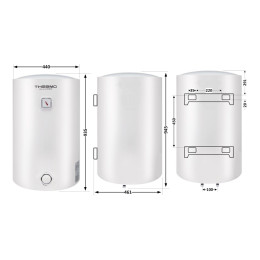 Бойлер Thermo Alliance D100VH15Q3 100 л с мокрым ТЭНом 1,5 кВт, электрический, белый