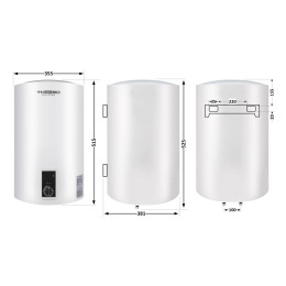 Бойлер Thermo Alliance D30V16J1DK 30 л с сухим ТЭНом 1,6 кВт, вертикальный, белый