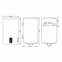 Бойлер Thermo Alliance D50V20J2(D)KВ 50 л с сухим ТЭНом 2,0 кВт, электрический, чёрный