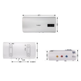 Бойлер Thermo Alliance DT50H20GPD плоский 50 л с мокрым ТЭНом 2,0 кВт, горизонтальный, белый