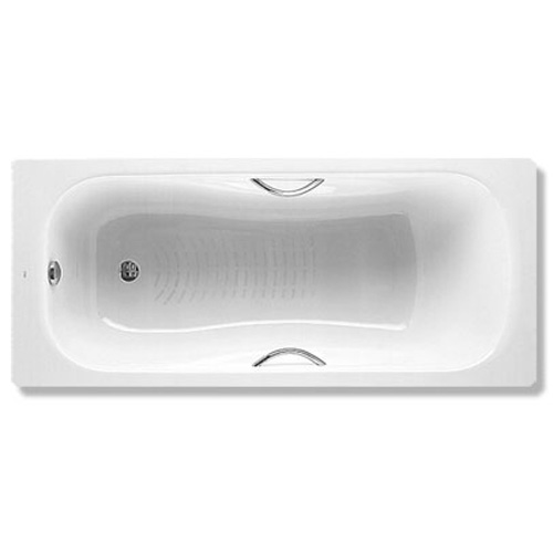 Ванна стальная Roca Princess-N 170x75 см прямоугольная с ручками белая