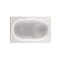 Ванна стальная BLB Europa mini 120x70 см прямоугольная сидячая белая