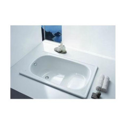 Ванна стальная BLB Europa mini 120x70 см прямоугольная сидячая белая