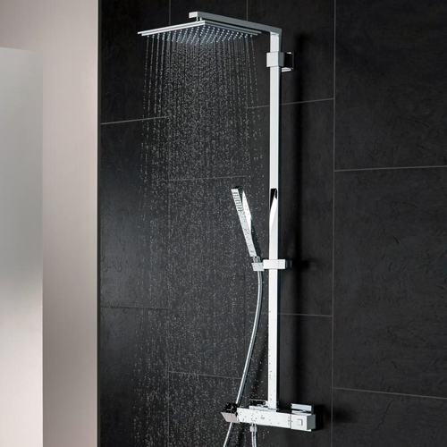 Душевая система Grohe Euphoria Cube XXL System 230 с тропическим, ручным душем и термостатом для душа, наружный монтаж
