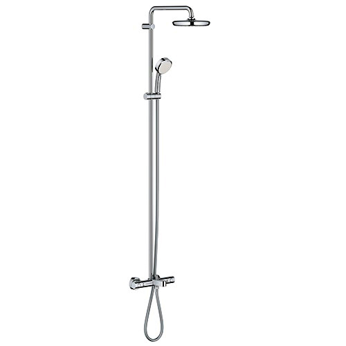 Grohe 26223001 душова система New Tempesta Cosmopolitan 210 з тропічним душем, ручним душем та змішувачем (термостат) для ванни