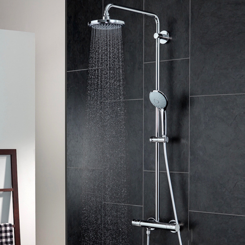 Душова система Grohe Euphoria System 180 з тропічним і ручним душем та термостатом для душу, зовнішній монтаж