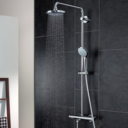 Душова система Grohe Euphoria System 180 з тропічним і ручним душем та термостатом для душу, зовнішній монтаж