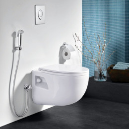 Набор для биде Grohe Tempesta-F Trigger Spray 30 лейка для биде со шлангом, держателем и угловым вентилем хром