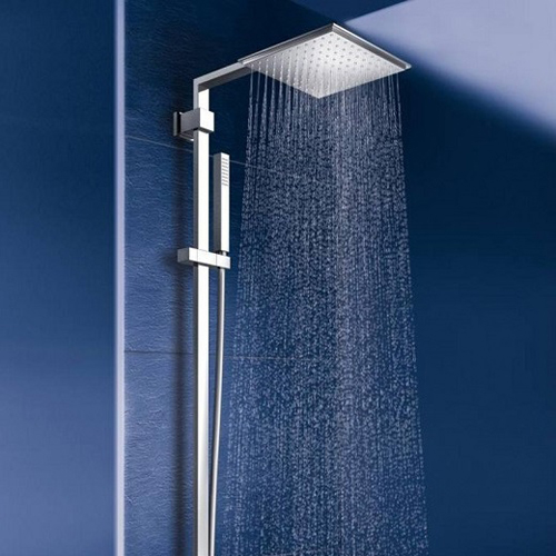 Душевая система Grohe Euphoria Cube System 150 с тропическим и ручным душем без смесителя, наружный монтаж