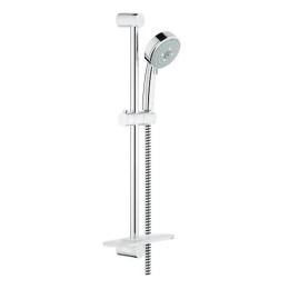 Душевая стойка Grohe New Tempesta Cosmopolitan 100 душевая штанга с лейкой, шлангом и полочкой