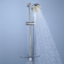Душевая стойка Grohe New Tempesta Cosmopolitan 100 душевая штанга с лейкой, шлангом и полочкой