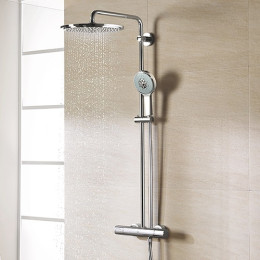 Grohe 27966001 душевая система Smartactive Rainshower System 310 с тропическим, ручным душем и смесителем (термостат) для душа