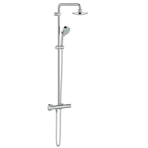 Душевая система Grohe New Tempesta Cosmopolitan 160 с тропическим, ручным душем и термостатом для душа, наружный монтаж