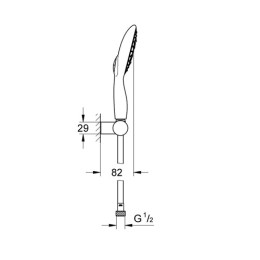 Душевой набор Grohe Power&Soul 130 душевая лейка со шлангом и держателем хром