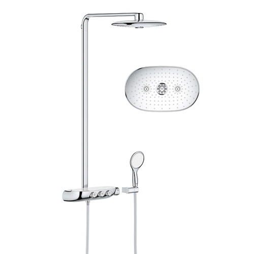 Душевая система Grohe Rainshower System SmartControl 360 DUO с тропическим, ручным душем и термостатом для душа, наружный монтаж