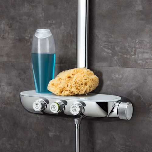 Душова система Grohe Rainshower System SmartControl 360 DUO з тропічним та ручним душем і термостатом для душу, зовнішній монтаж