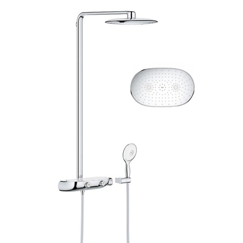 Душевая система Grohe Rainshower System SmartControl 360 MONO с тропическим, ручным душем и термостатом для душа, наружный монтаж
