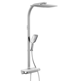Imprese Centrum SQP T-15610W — душова система з термостатом для душу, верхній (тропічний) душ, ручний душ, поличка