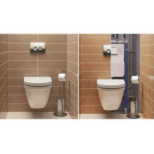 Инсталляция Geberit Duofix комплект 4 в 1 для подвесного унитаза с кнопкой смыва Delta хром