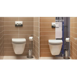 Инсталляция Geberit Duofix комплект 4 в 1 для подвесного унитаза с кнопкой смыва Delta хром